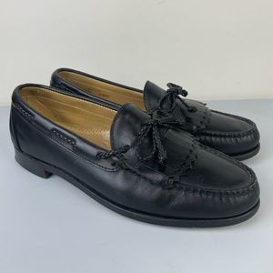 Allen Edmonds Woodstock Size 10.5 C (Narrow) Black Tassel Leather Loafers Shoes
